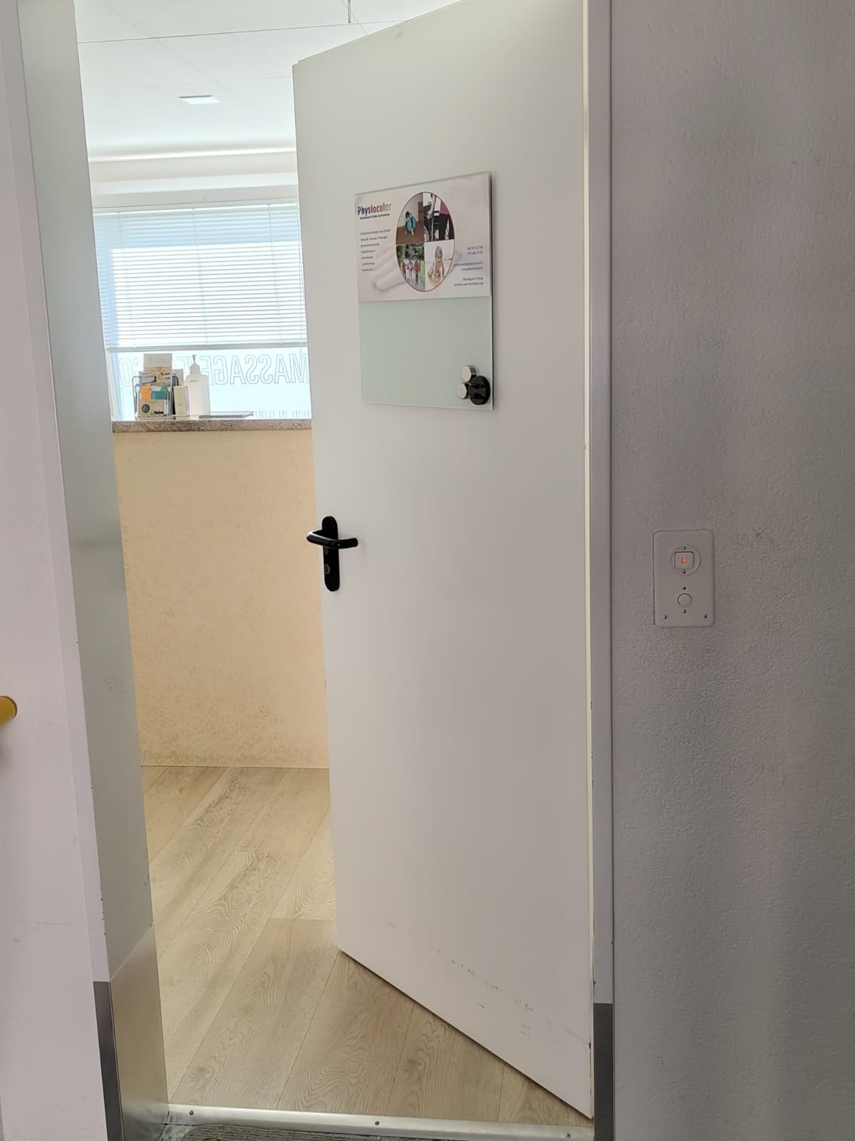 Eingangsbereich der Physiopraxis